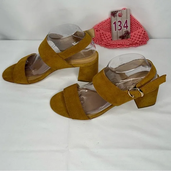 NW/OT Lamica Cognac Leather Slingback Sandal Size 9/40 - Picture 3 of 11